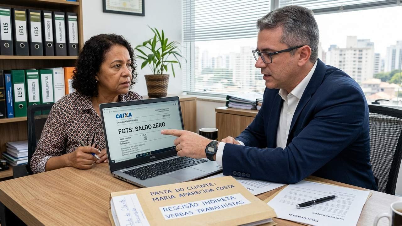 Empresa fica 6 meses sem depositar FGTS na conta vinculada e funcionário consegue na Justiça a quebra do contrato de trabalho com todas as verbas