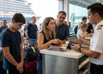 Família compra passagem de cruzeiro por R$ 28 mil, chega ao porto e descobre que um dos passageiros não pode embarcar por exigência documental que não aparecia com clareza na reserva