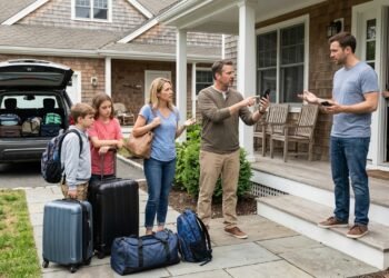 Família reserva casa para passar 12 dias de férias e, ao chegar ao endereço, encontra outros hóspedes que também afirmavam ter alugado o imóvel para o mesmo período