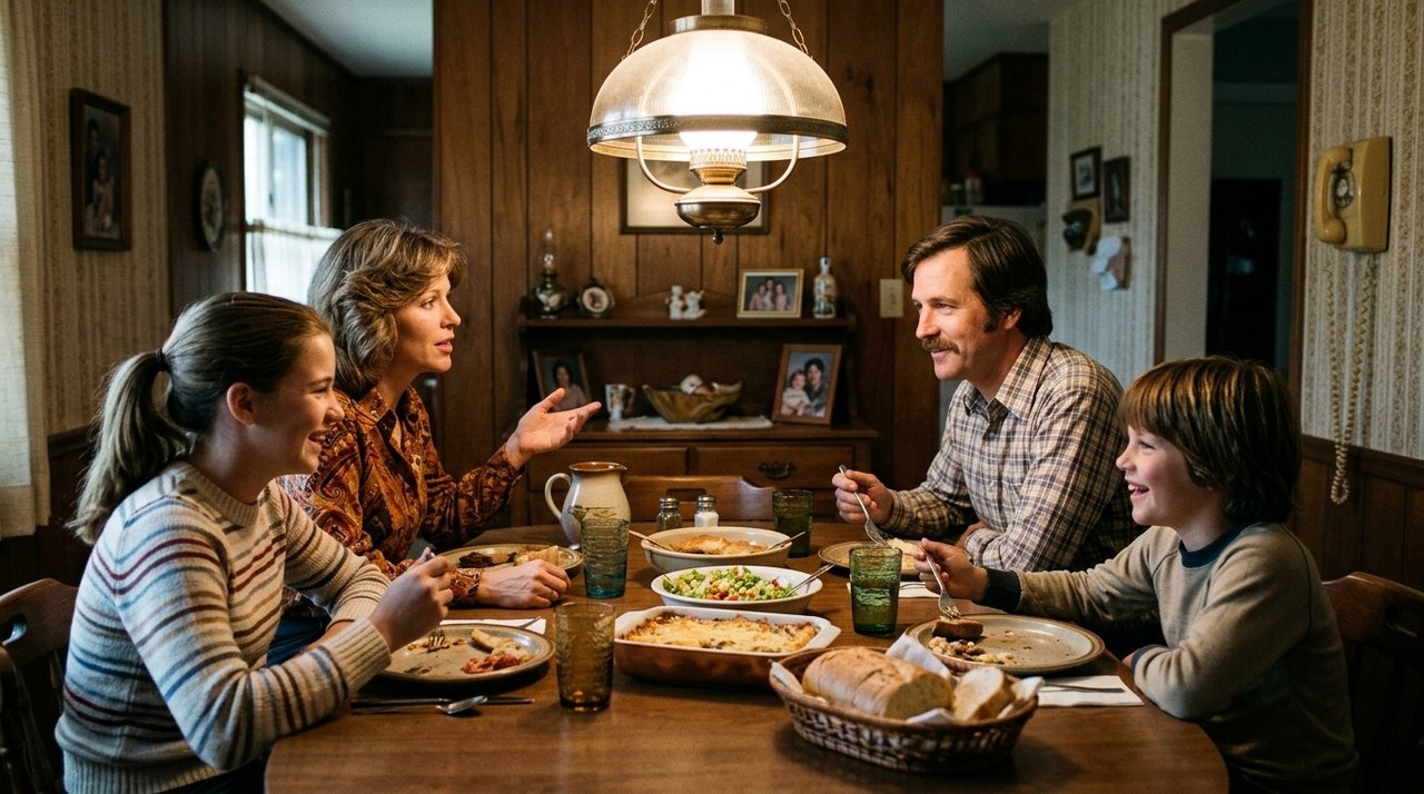 Nas famílias dos anos 70 e 80, sentar à mesa para jantar não era uma ocasião especial, mas um compromisso diário que ajudava a criar vínculos e abrir espaço para conversas entre pais e filhos