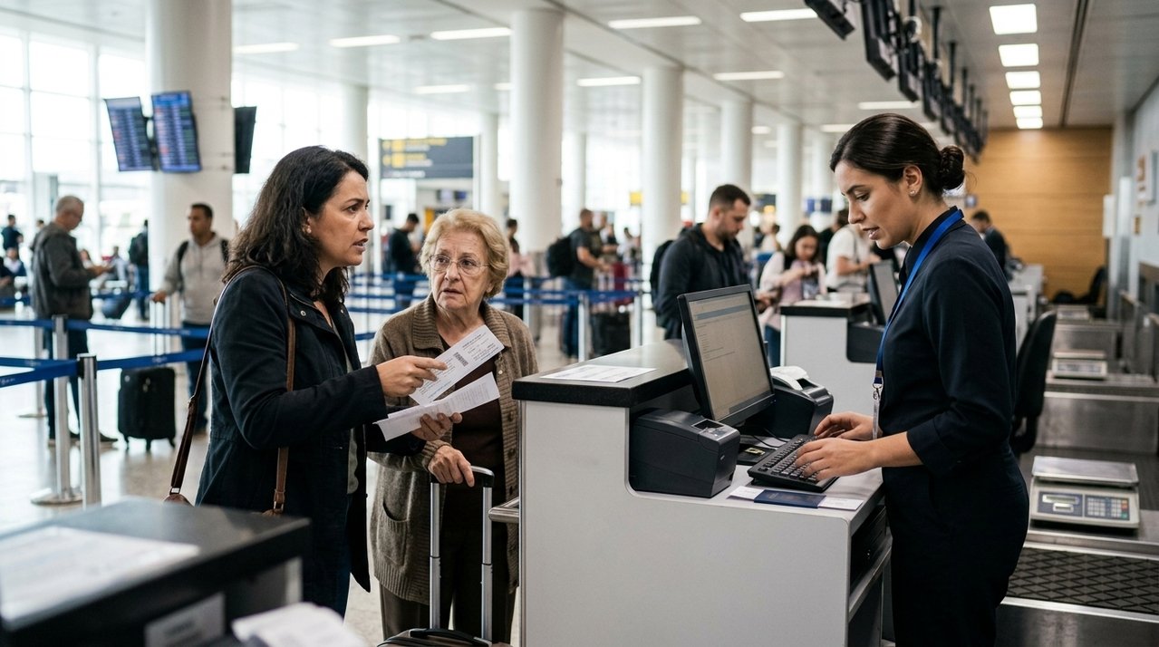 Mulher compra passagem para viajar com assento marcado ao lado da mãe idosa e descobre no embarque que as duas foram colocadas em fileiras diferentes