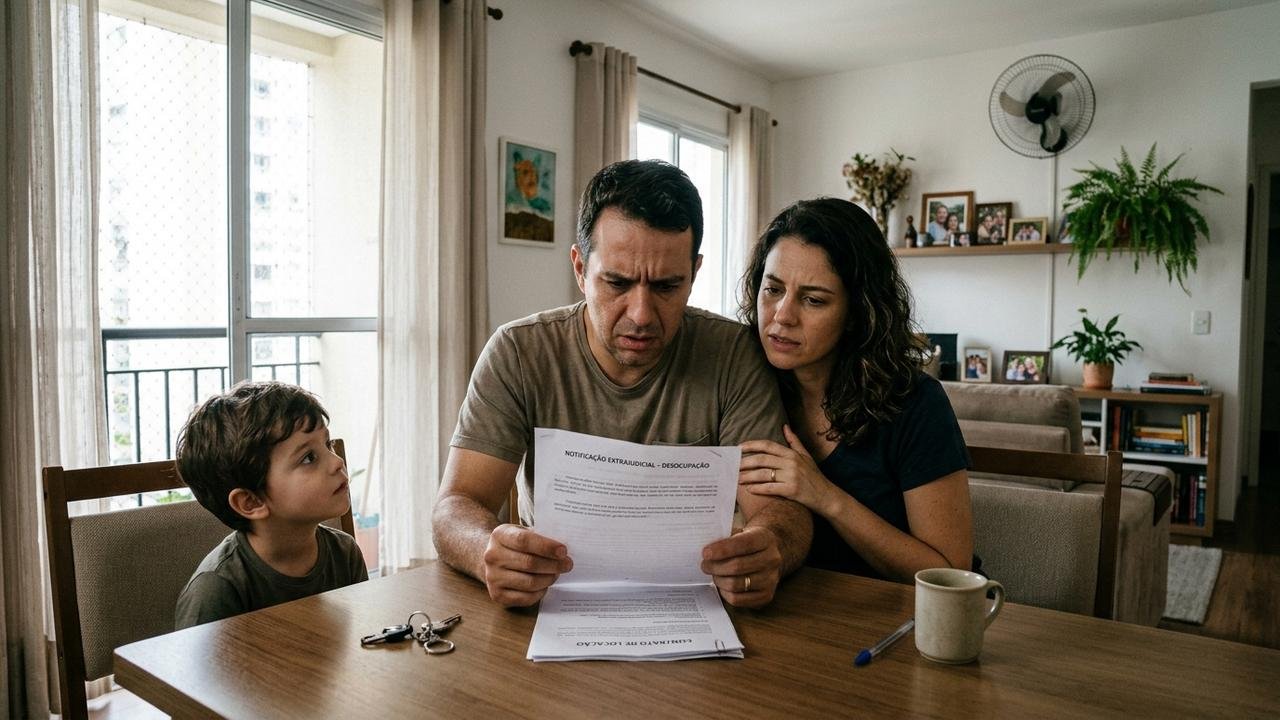 Proprietário vende apartamento alugado e comprador exige saída da família em 30 dias mesmo existindo contrato em andamento