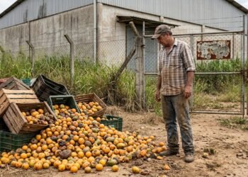 Agricultor perde mais de R$ 40 mil em frutas que apodreceram por falta de armazenamento e descobre que uma câmara frigorífica pública de R$ 1,2 milhão está fechada há dois anos; produtores da região afirmam que nunca conseguiram utilizar a estrutura construída para reduzir o desperdício