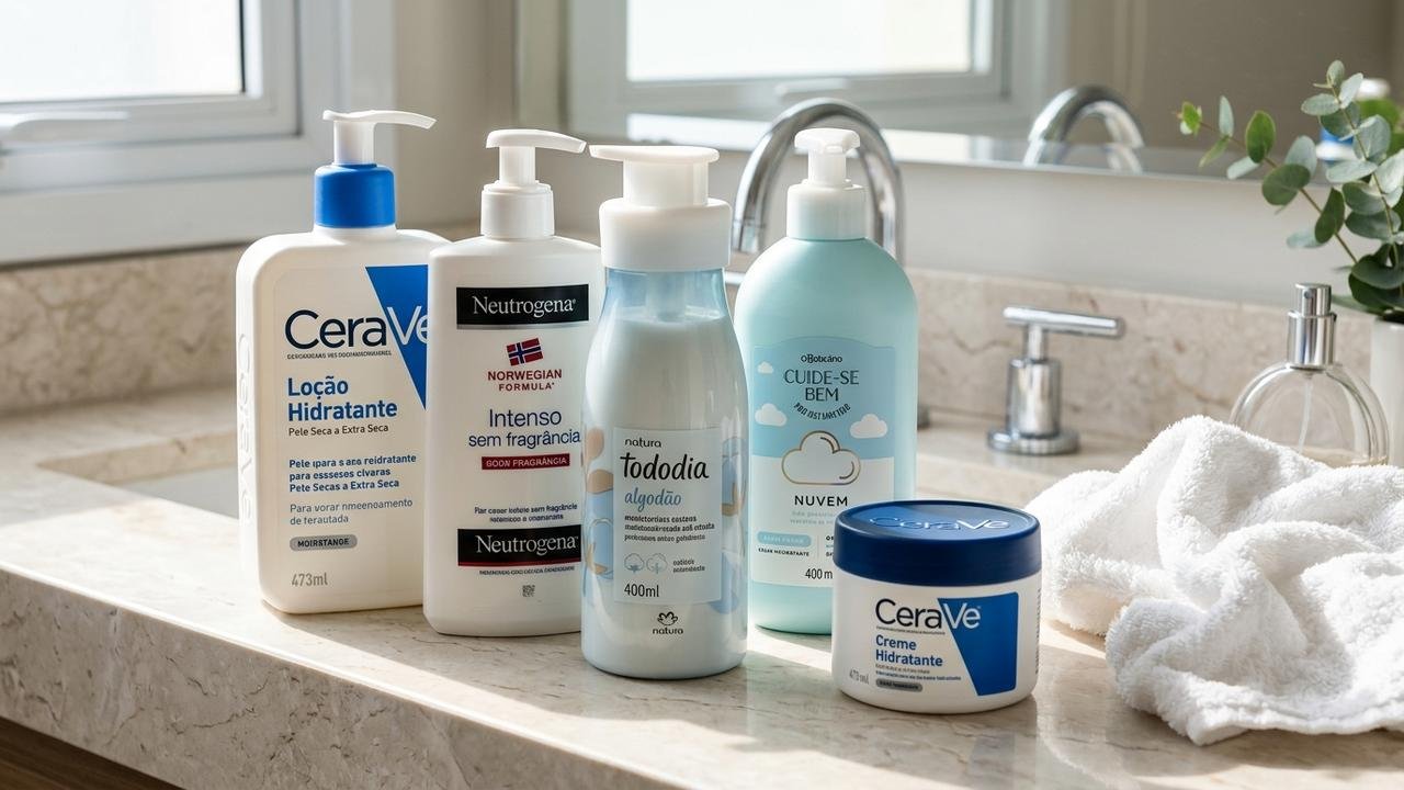 5 hidratantes corporais para passar antes do perfume e deixar a pele macia sem misturar fragrâncias que competem entre si