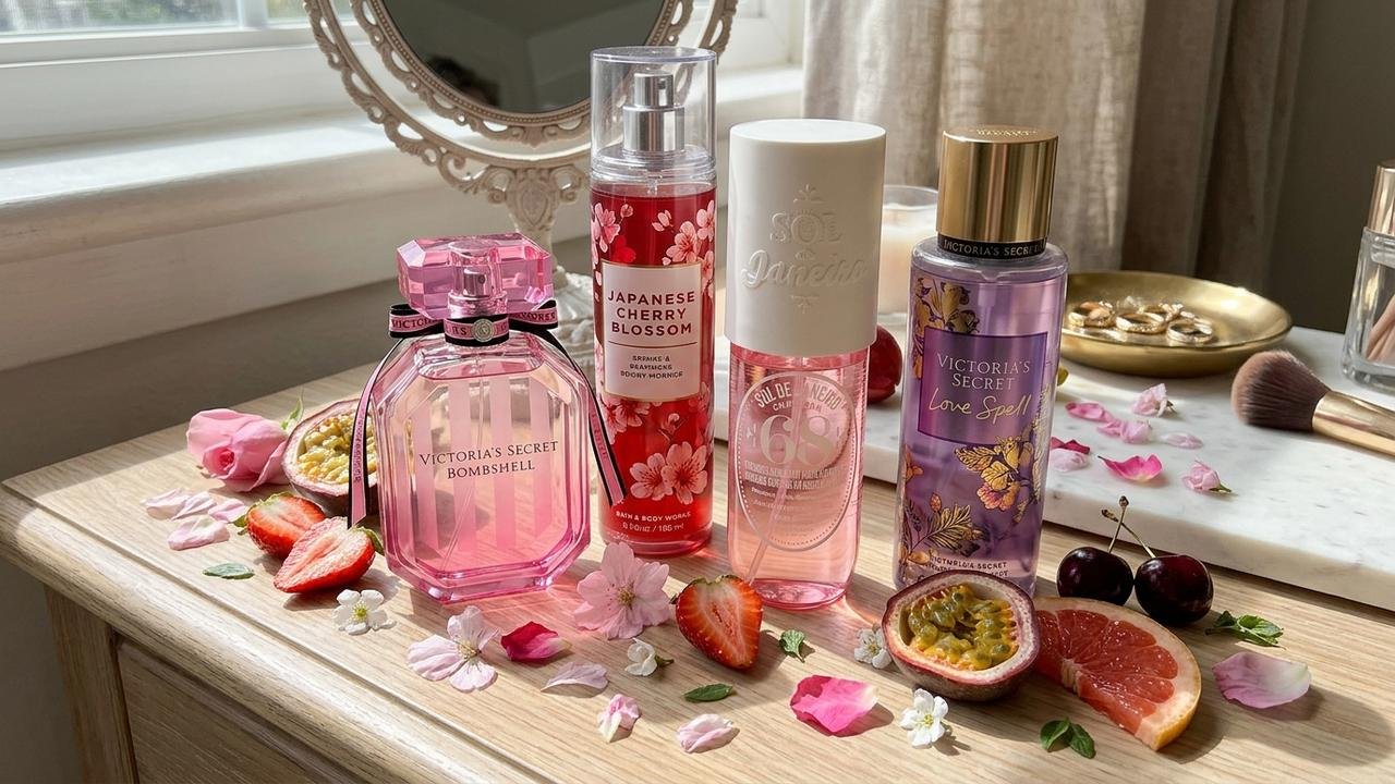 4 body splashes importados com fragrâncias florais para quem gosta de aromas marcantes