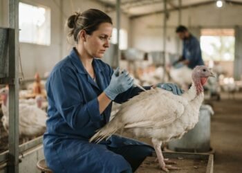 Estudos explicam como a seleção genética alterou o corpo do peru comercial e tornou a inseminação artificial essencial na criação