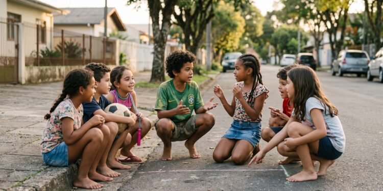 Quando brincar significava reunir os amigos na calçada e decidir as regras na hora, as crianças exercitavam habilidades sociais que dificilmente percebiam estar desenvolvendo