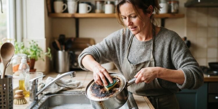 Como limpar uma panela queimada e salvar seus utensílios de cozinha