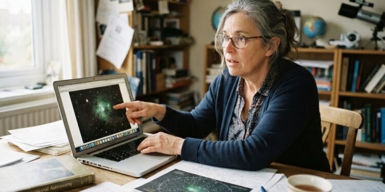 Professora encontra uma estranha mancha verde e ajuda astrônomos a revelar um antigo quasar, e pesquisadores explicam o que ela é de verdade
