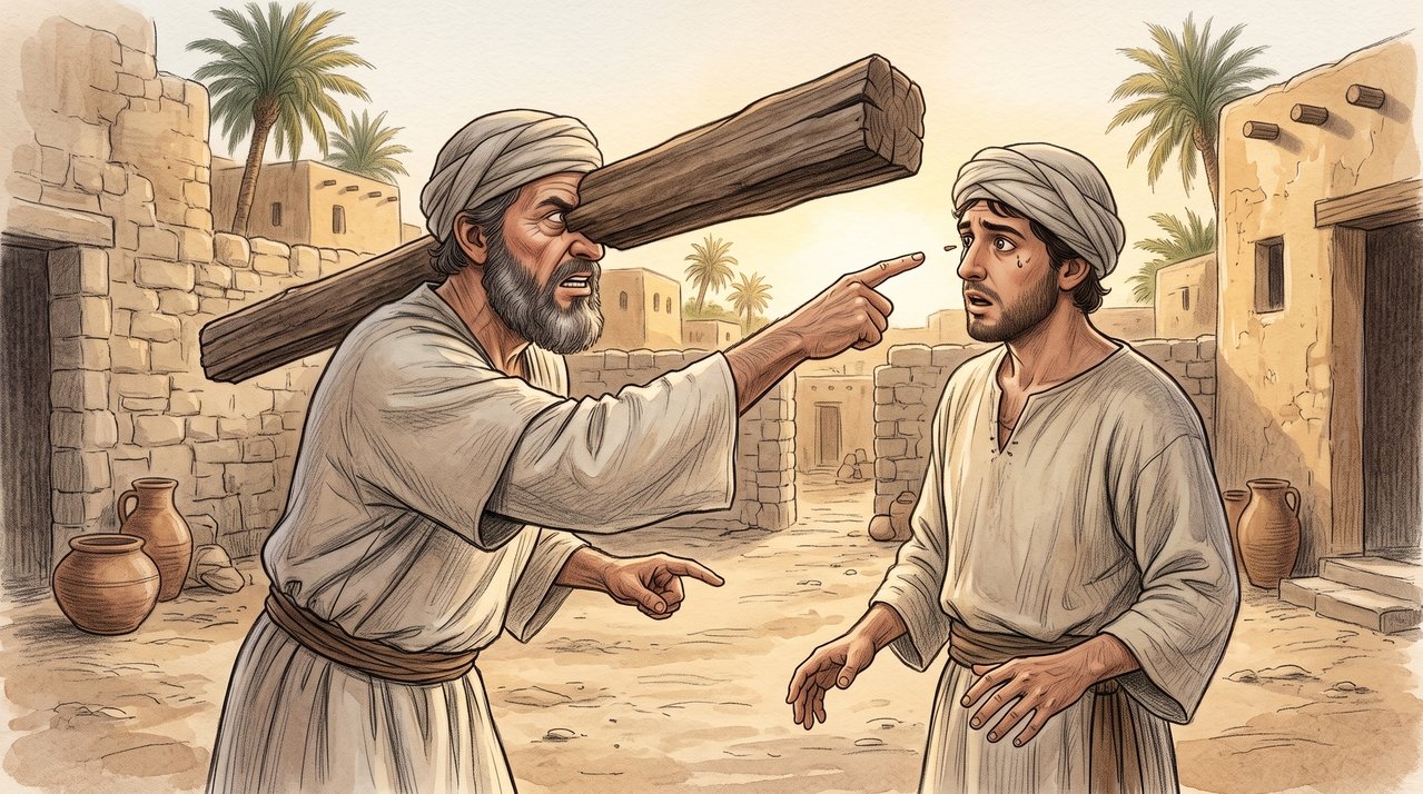 Jesus deixou um ensinamento difícil sobre julgamento: “Por que você repara no cisco no olho do seu irmão e não percebe a trave que está no seu próprio olho?” (Mateus 7:3)