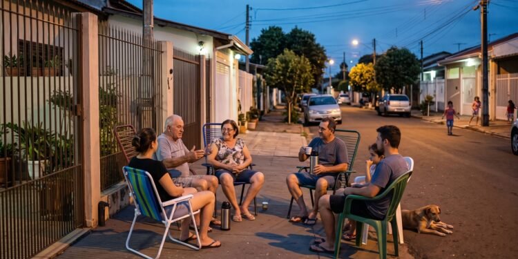Houve uma época em que os vizinhos colocavam cadeiras na calçada ao anoitecer para conversar, um costume simples que fortalecia os laços comunitários e o sentimento de pertencimento
