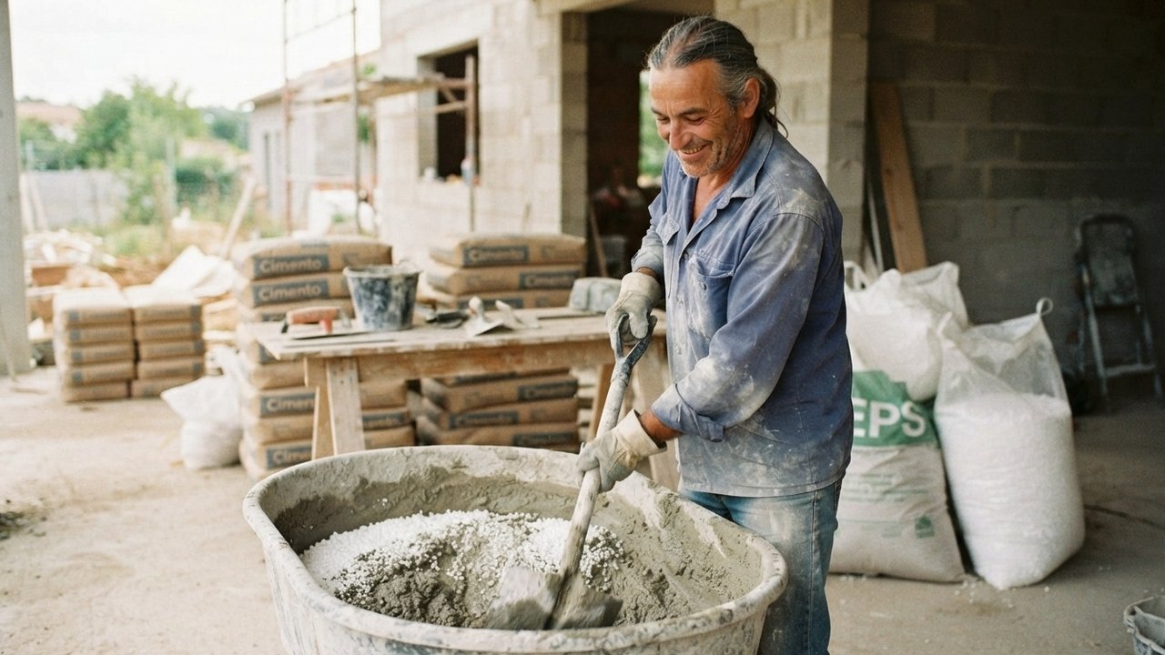 concreto com EPS