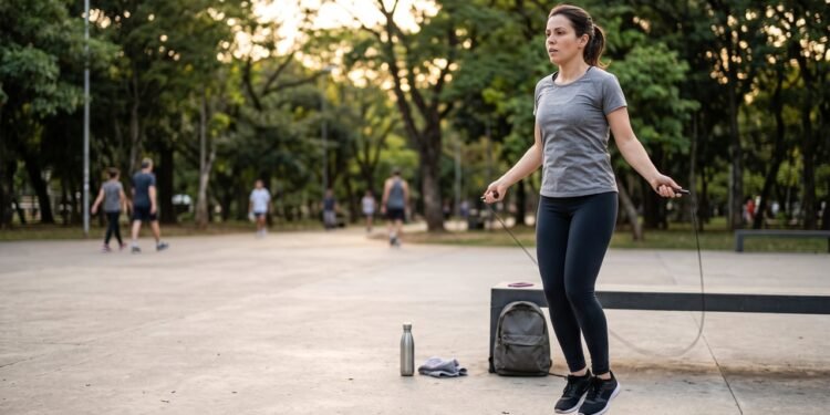 Pular corda por alguns minutos exige bastante do sistema cardiovascular, mas melhorar a resistência e evitar lesões depende de aumentar o volume dos saltos de maneira gradual