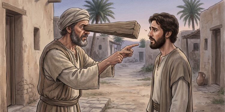 Jesus deixou um ensinamento difícil sobre julgamento: “Por que você repara no cisco no olho do seu irmão e não percebe a trave que está no seu próprio olho?” (Mateus 7:3)