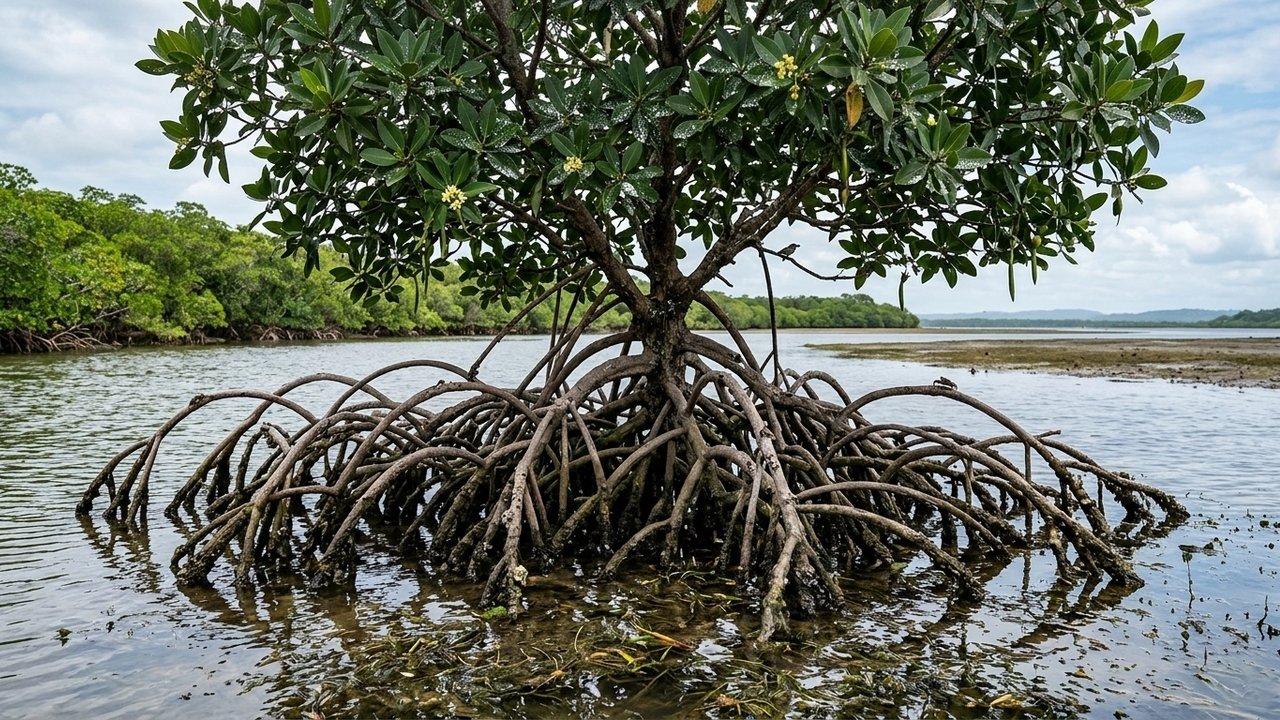 como as plantas do mangue sobrevivem à água salgada