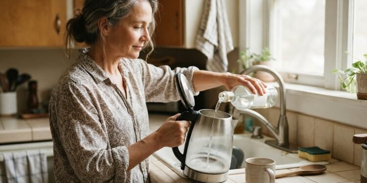 Ela colocou só um ingrediente em uma chaleira cheia de calcário e, em poucos minutos, ficou como nova: pesquisadores explicam o que acontece