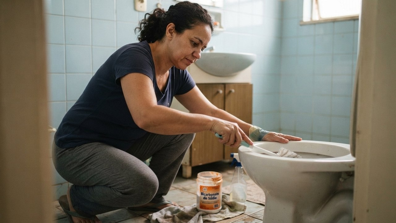 bicarbonato no vaso sanitário