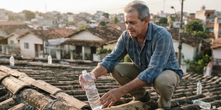 Colocar uma garrafa de água no telhado: como funciona e por que recomendam