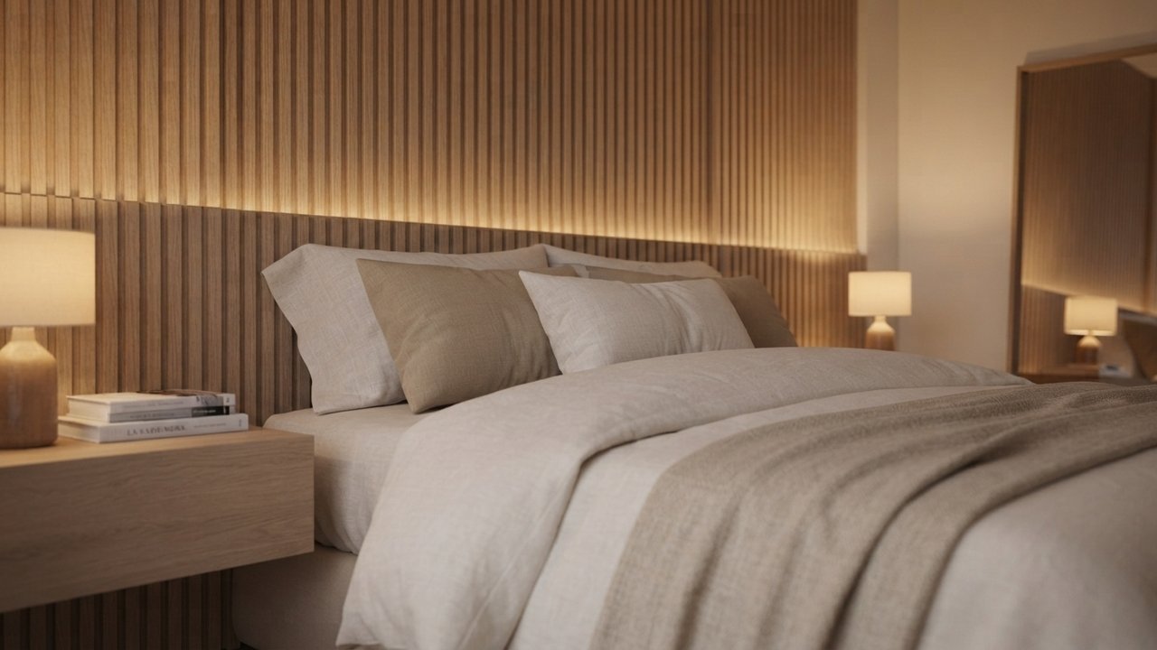 parede de cama moderna