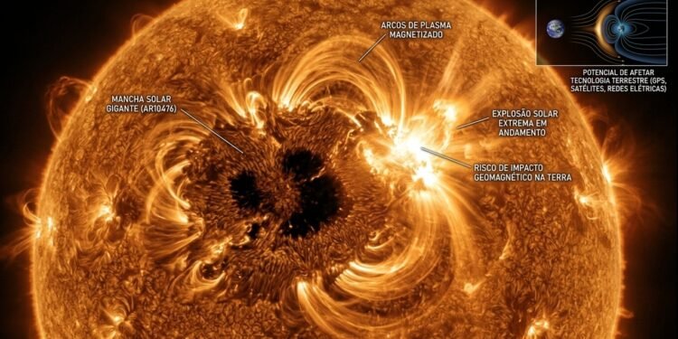 Mancha solar de 1947 revela que o Sol pode produzir explosões extremas