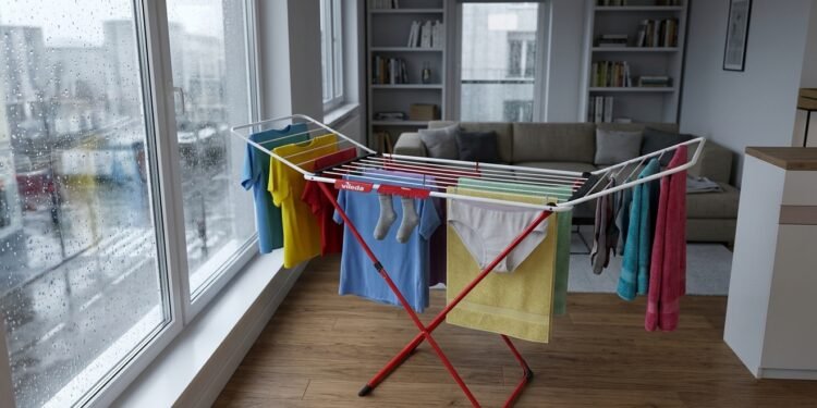 O varal dobrável Vileda, que cabe em qualquer canto, está de volta ao Lidl bem a tempo da chuva e custa menos