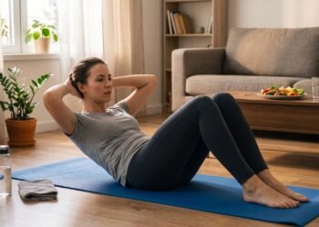 Fazer abdominais todos os dias fortalece a região da barriga, mas a definição dos músculos só fica visível quando existe uma redução suficiente da gordura corporal
