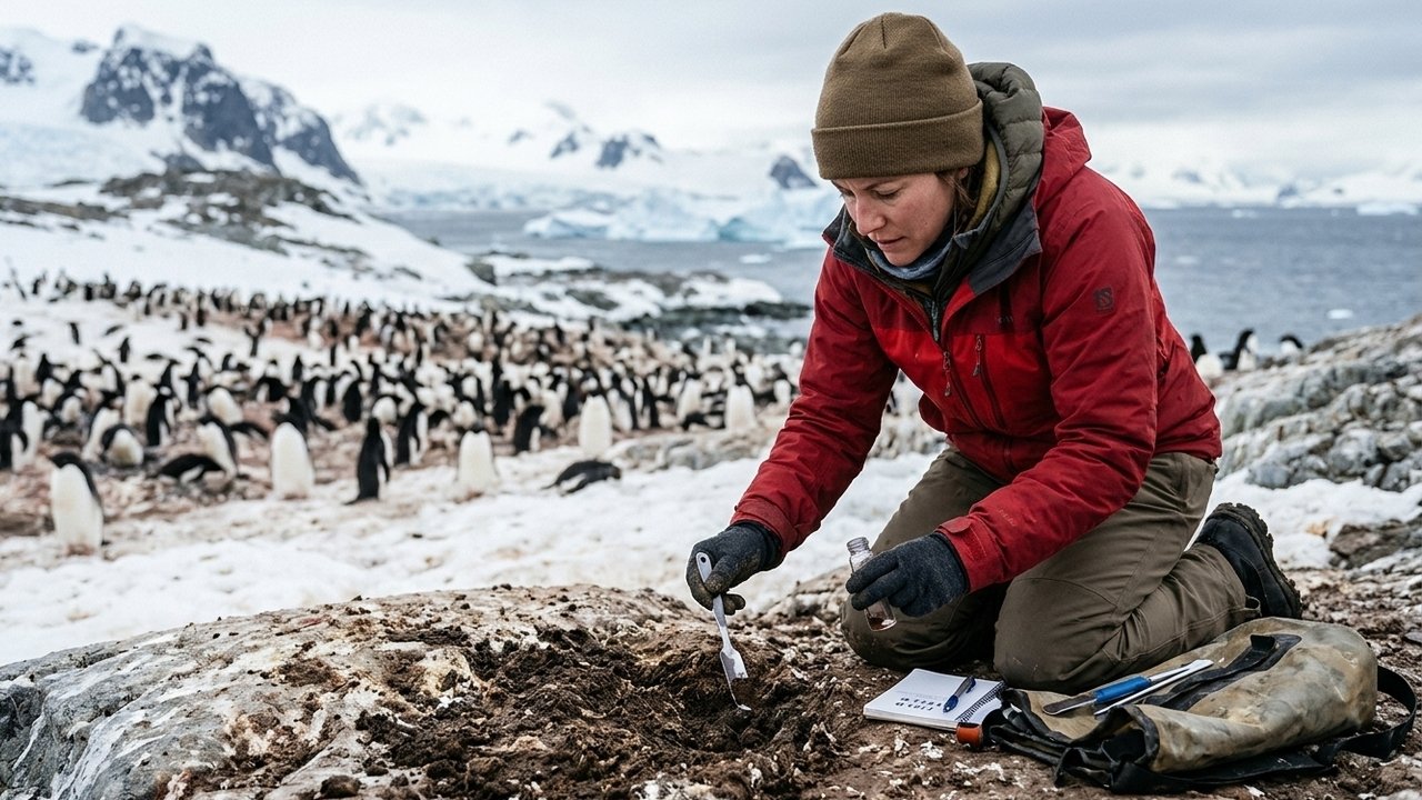 metano produzido por pinguins