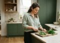 Armários verdes deixam a cozinha mais quente e cheia de personalidade em 2027