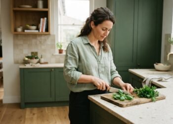 Armários verdes deixam a cozinha mais quente e cheia de personalidade em 2027
