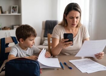 Mãe começa a receber mensagens de empresas mencionando o nome, a idade e os horários escolares do filho de 8 anos e descobre indícios de que os dados foram compartilhados após a matrícula; a escola apresenta uma autorização genérica assinada pelos responsáveis e a família questiona o uso das informações