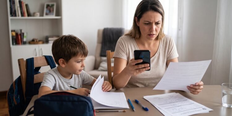 Mãe começa a receber mensagens de empresas mencionando o nome, a idade e os horários escolares do filho de 8 anos e descobre indícios de que os dados foram compartilhados após a matrícula; a escola apresenta uma autorização genérica assinada pelos responsáveis e a família questiona o uso das informações