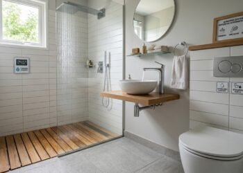 Banheiro de casa pré-fabricada com 20 anos: esta mudança pode economizar espaço e água