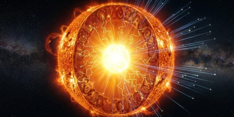 Neutrinos escapam do Sol em segundos, mas a luz pode levar milhares de anos