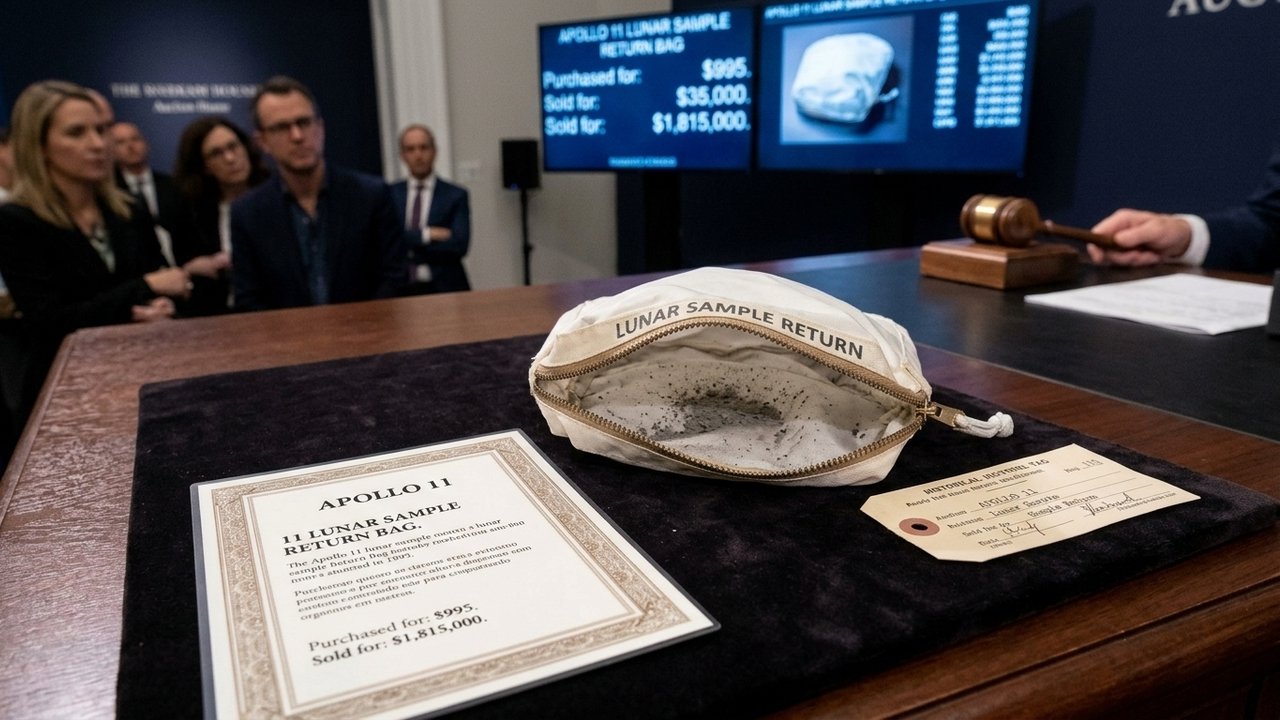 bolsa da Apollo 11