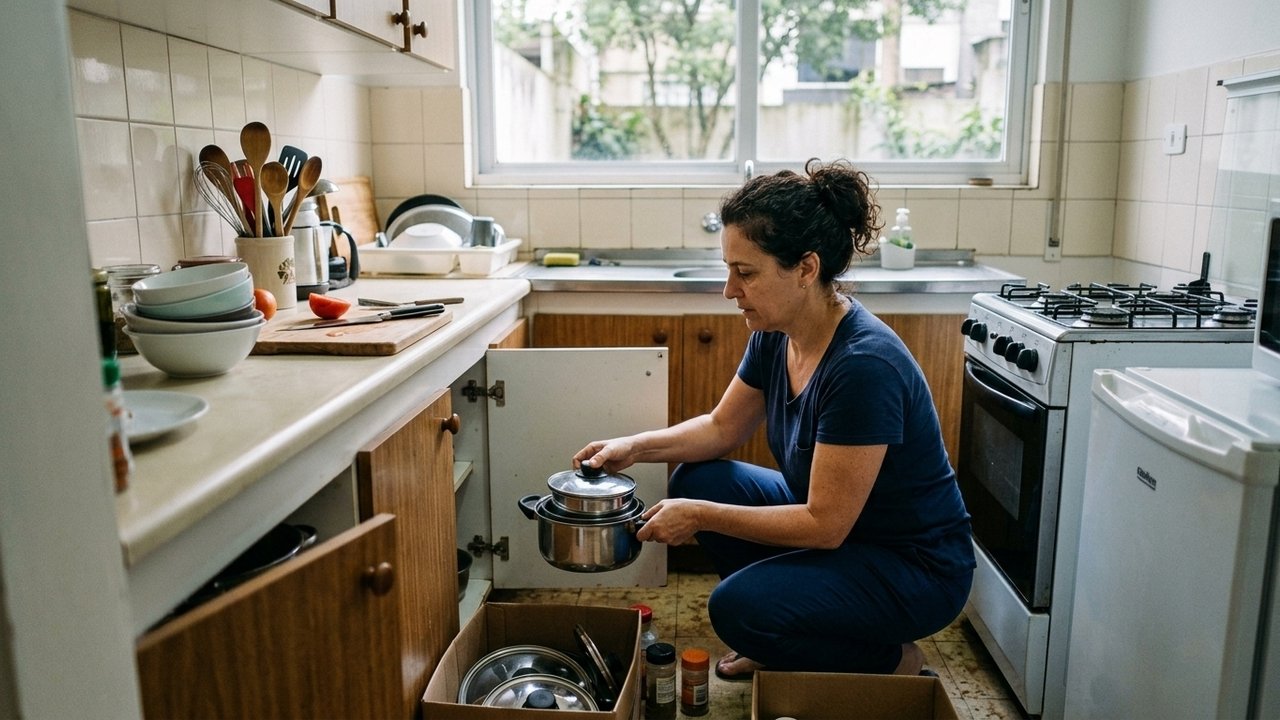 como organizar armários de cozinha