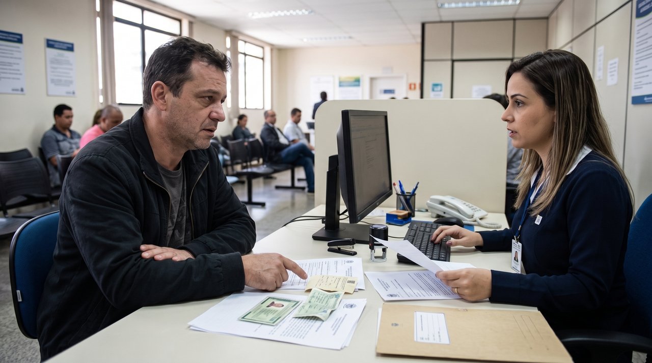 Homem descobre que seu CPF foi registrado como pertencente a uma pessoa falecida em um sistema público e começa a enfrentar bloqueios em operações bancárias; após apresentar documentos, encontra dificuldades para corrigir a informação