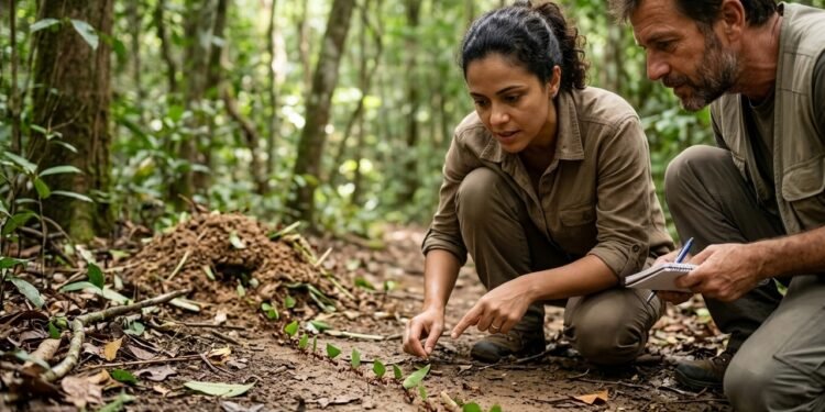 Como as formigas-cortadeiras cultivam fungos e praticam uma forma de agricultura?