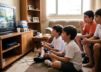 Quem foi criança entre 2005 e 2010 lembra de passar horas jogando videogame com os amigos na mesma televisão, uma experiência que ia além da diversão e estimulava a cooperação, a negociação e a capacidade de lidar com derrotas