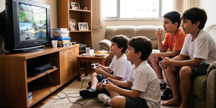 Quem foi criança entre 2005 e 2010 lembra de passar horas jogando videogame com os amigos na mesma televisão, uma experiência que ia além da diversão e estimulava a cooperação, a negociação e a capacidade de lidar com derrotas