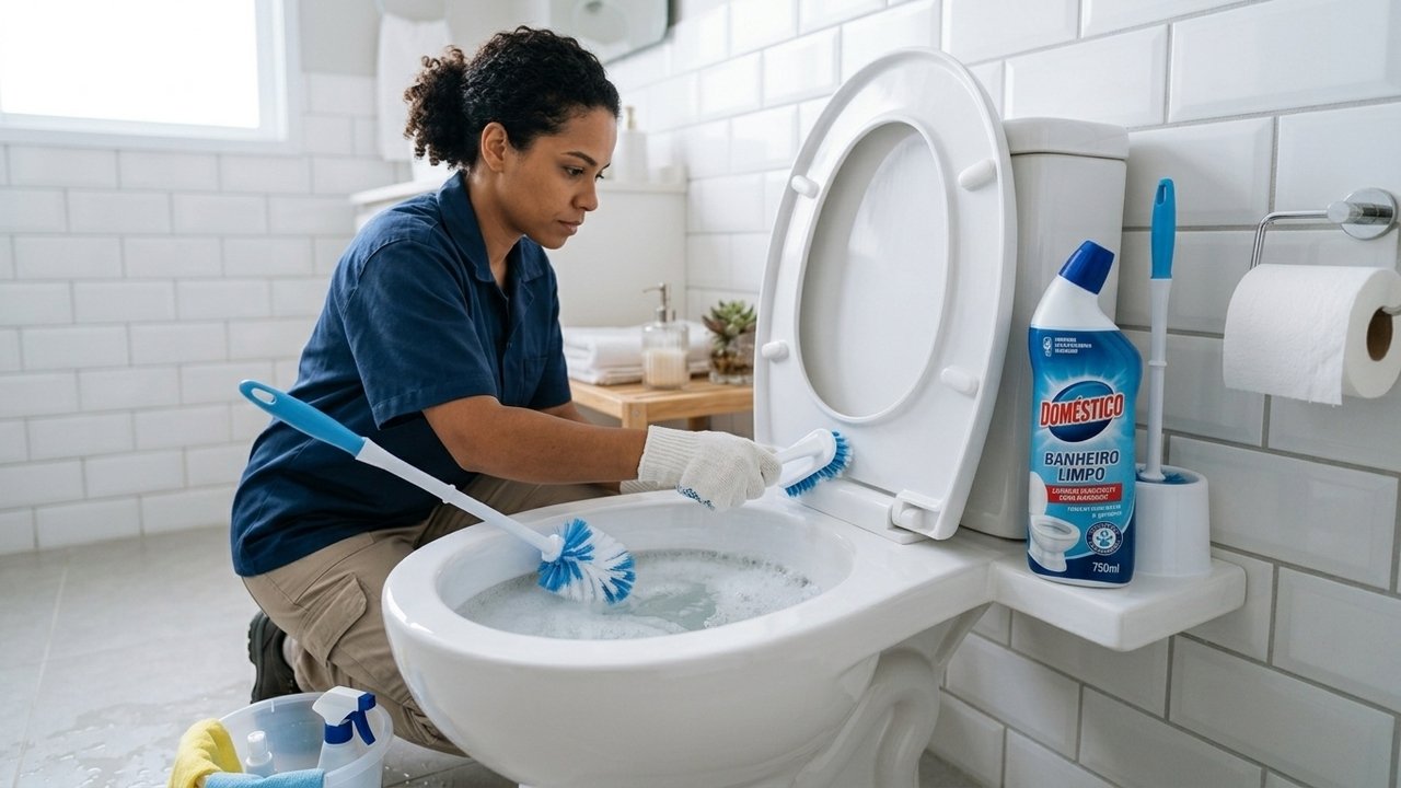 Alho no vaso sanitário