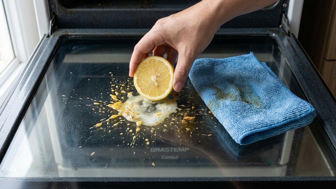 limão para limpar o forno