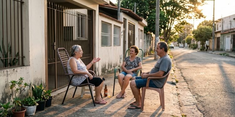 O costume de sentar na calçada ao final da tarde para conversar com os vizinhos praticamente desapareceu de muitos bairros, embora a psicologia destaque a importância dos vínculos comunitários contra a solidão