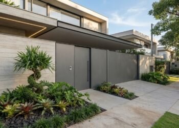 Fim do reinado dos portões deslizantes tradicionais: o design minimalista que prevalece nas entradas das casas em 2027