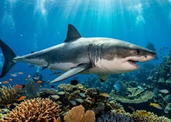 Tubarões-brancos aparecem em recifes do Golfo do México e intrigam cientistas