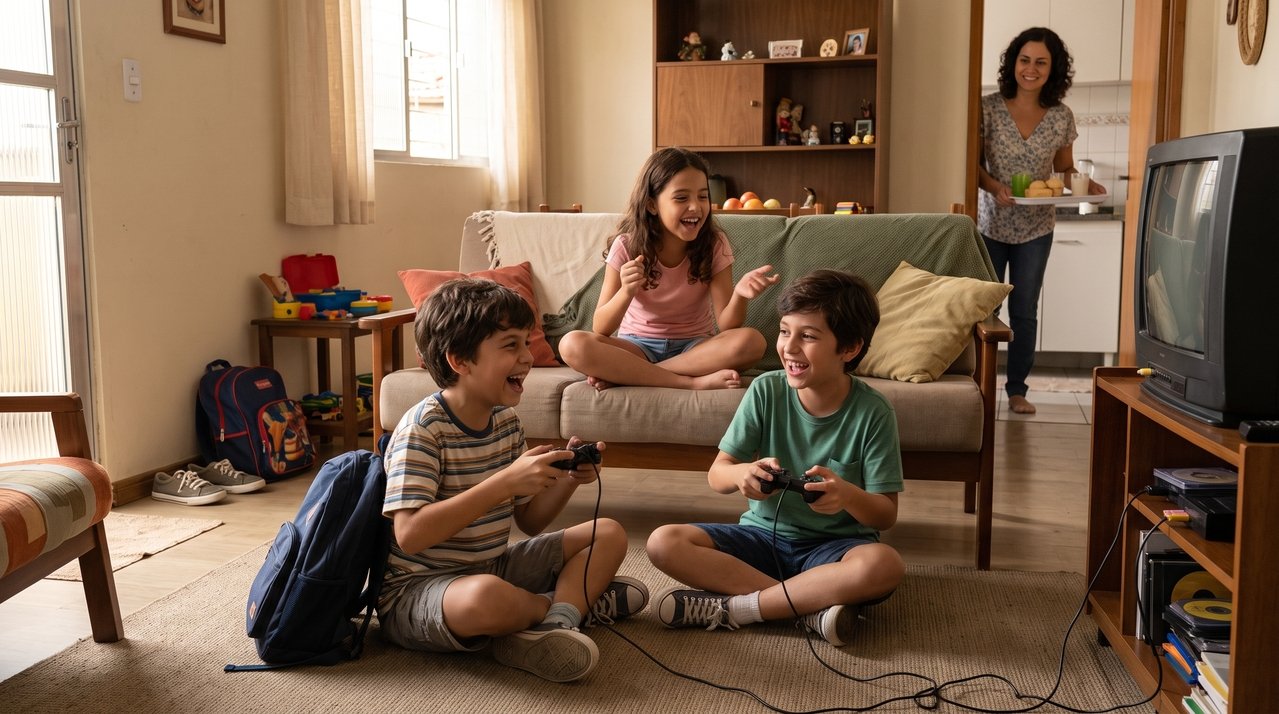 Nos anos 2000, receber a visita inesperada de um primo ou amigo podia transformar completamente o dia de uma criança, e a psicologia explica como experiências sociais positivas e surpreendentes podem marcar a memória emocional