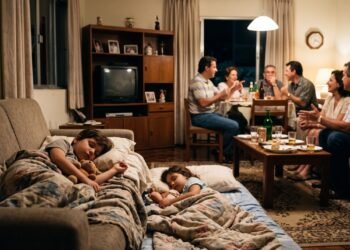 Quem cresceu nos anos 1990 e 2000 talvez se lembre de dormir na sala enquanto os adultos conversavam até tarde, uma experiência que a psicologia ajuda a relacionar à sensação de segurança, à familiaridade e às memórias da infância