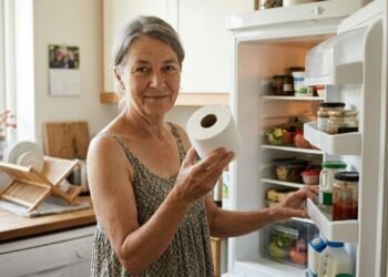 Guardar um rolo de papel higiênico na geladeira: o truque de verão que chama a atenção