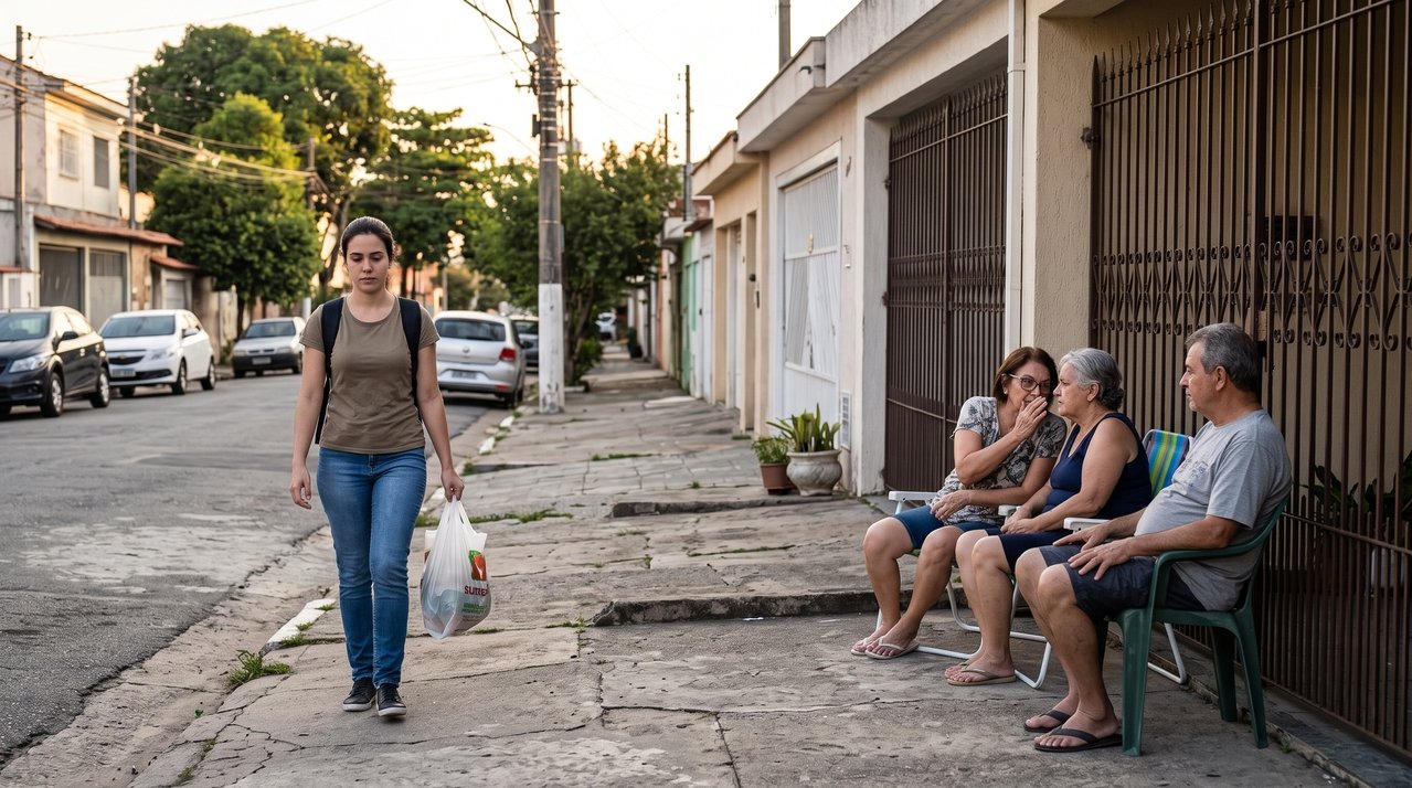 O costume de sentar na calçada ao final da tarde para conversar com os vizinhos praticamente desapareceu de muitos bairros, embora a psicologia destaque a importância dos vínculos comunitários contra a solidão