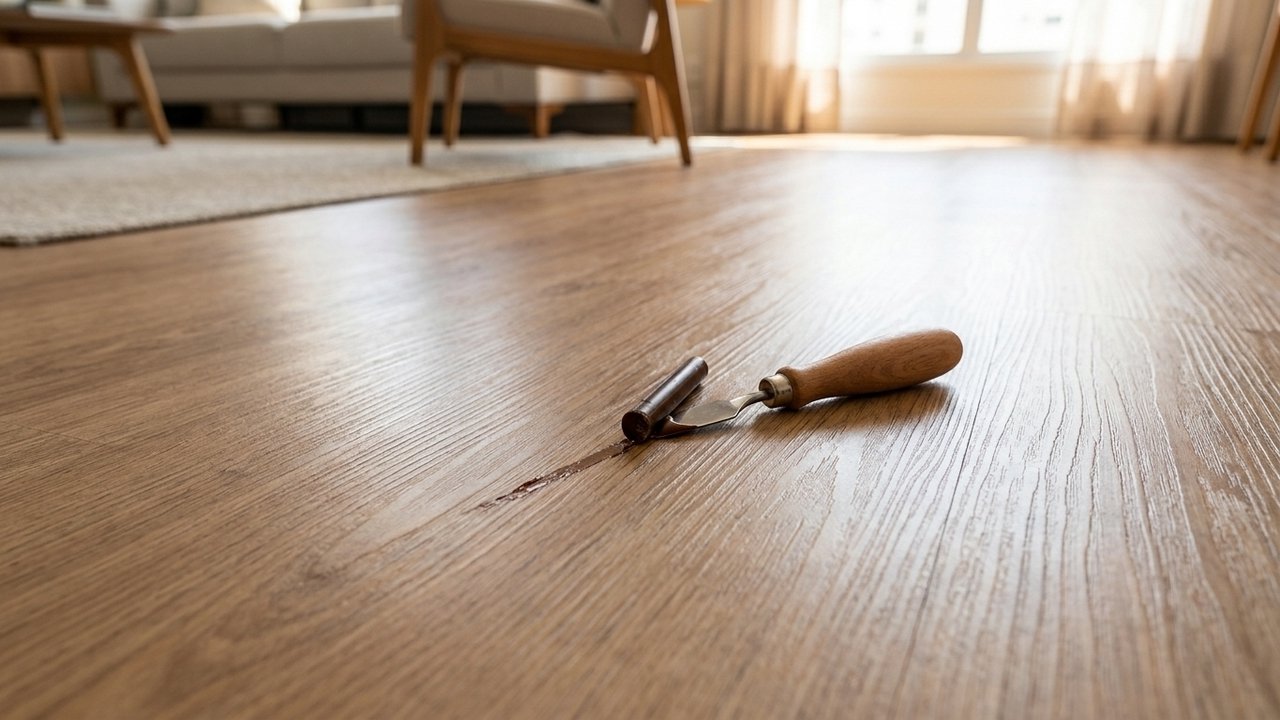 arranhões no piso laminado