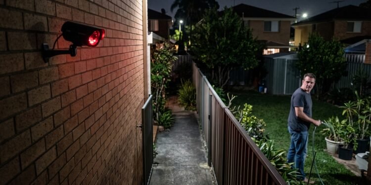 Família coloca câmera com visão noturna voltada para corredor lateral e conflito começa quando luz infravermelha e alertas de movimento passam a ser acionados sempre que vizinho usa o próprio quintal